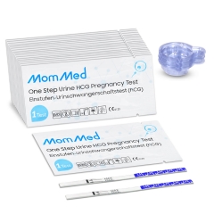 Test de grossesse MomMed, 20 bandelettes de test de grossesse, bandelettes de test HCG grossesse avec 20 gobelets d'urine gratuits, détection précoce